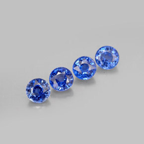 캐럿 천연 블루 카이아나이트 보석, 라운드 컷, 5.11 mm, VS