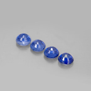 캐럿 천연 블루 카이아나이트 보석, 라운드 컷, 5.11 mm, VS