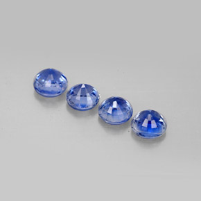 캐럿 천연 블루 카이아나이트 보석, 라운드 컷, 5.10 mm, VS