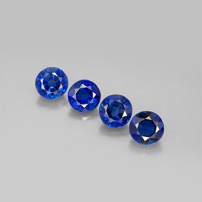 캐럿 천연 파란색 카이아나이트 보석, 라운드 컷, VS