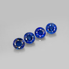 캐럿 천연 파란색 카이아나이트 보석, 라운드 컷, VS