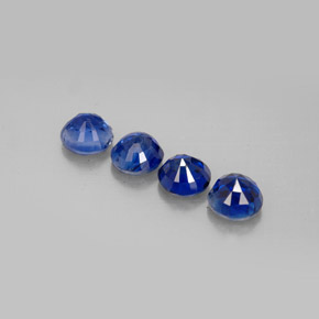 캐럿 천연 파란색 카이아나이트 보석, 라운드 컷, VS