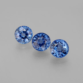 캐럿 천연 블루 카이아나이트 보석, 라운드 컷, 4.99 mm, VS