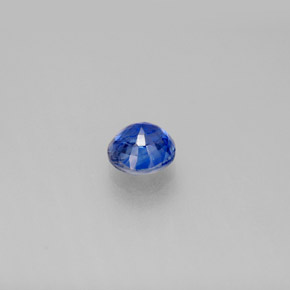 0.76캐럿 천연 블루 카이아나이트, 라운드 컷, 5.37 mm, VS