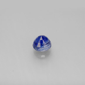 0.78캐럿 천연 블루 카이아나이트, 라운드 컷, 4.95 mm, VS
