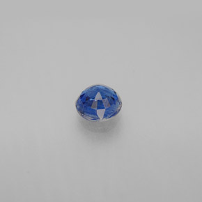 0.70캐럿 천연 블루 카이아나이트, 라운드 컷, 5.22 mm, VS