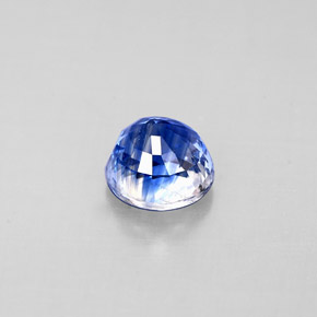 0.84캐럿 천연 블루 카이아나이트, 라운드 컷, 5.22 mm, VS
