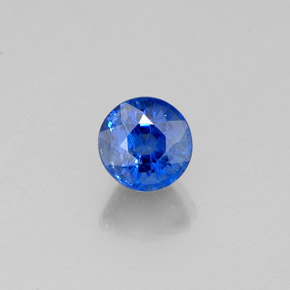 0.50캐럿 천연 블루 카이아나이트, 라운드 컷, 4.41 mm, VS-SI