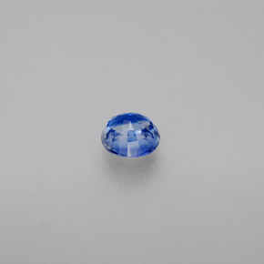 0.67캐럿 천연 블루 카이아나이트, 라운드 컷, 5.11 mm, VS