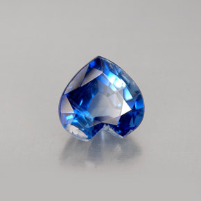 2.15캐럿 천연 블루 카이아나이트, 하트 모양, 7.9×7.7 mm, VS-SI