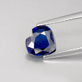 1.70캐럿 천연 블루 카이아나이트, 하트 모양, 8×7.7 mm, VS