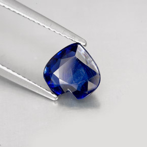 1.70캐럿 천연 블루 카이아나이트, 하트 모양, 8×7.7 mm, VS
