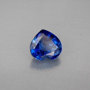 2.17캐럿 천연 블루 카이아나이트, 하트 모양, 7.8×7.6 mm, VS