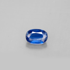 0.70캐럿 천연 블루 카이아나이트, 타원형 컷, 6.1×4.3 mm, VS