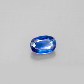 0.70캐럿 천연 블루 카이아나이트, 타원형 컷, 6.1×4.3 mm, VS