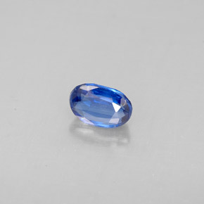 0.68캐럿 천연 블루 카이아나이트, 타원형 컷, 6.1×4.2 mm, VS