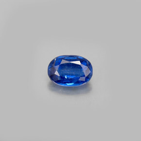 0.59캐럿 천연 블루 카이아나이트, 타원형 컷, 5.9×4.2 mm, VS