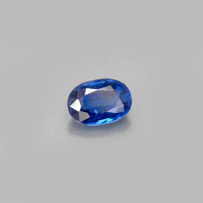 0.59캐럿 천연 블루 카이아나이트, 타원형 컷, 5.9×4.2 mm, VS