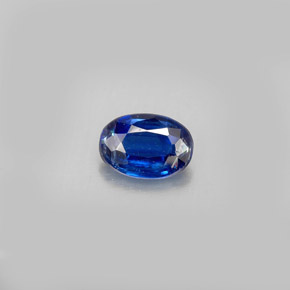 0.55캐럿 천연 블루 카이아나이트, 타원형 컷, 6.1×4.3 mm, VS