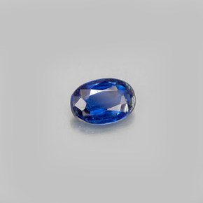 0.55캐럿 천연 블루 카이아나이트, 타원형 컷, 6.1×4.3 mm, VS