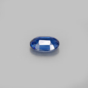 0.55캐럿 천연 블루 카이아나이트, 타원형 컷, 6.1×4.3 mm, VS