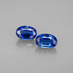 캐럿 천연 블루 카이아나이트 보석, 타원형 컷, 6.1×4.1 mm, VS
