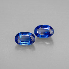 캐럿 천연 블루 카이아나이트 보석, 타원형 컷, 6.1×4.1 mm, VS