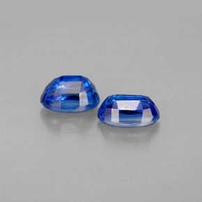 캐럿 천연 블루 카이아나이트 보석, 타원형 컷, 6.1×4.1 mm, VS