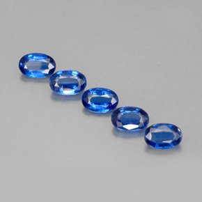 캐럿 천연 블루 카이아나이트 보석, 타원형 컷, 6×4.1 mm, VS