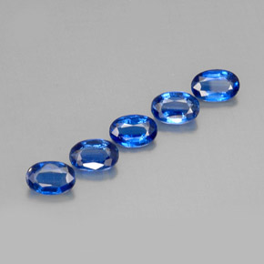 캐럿 천연 블루 카이아나이트 보석, 타원형 컷, 6×4.1 mm, VS