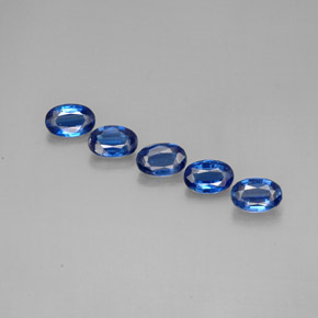 캐럿 천연 블루 카이아나이트 보석, 타원형 컷, 6×4.1 mm, VS