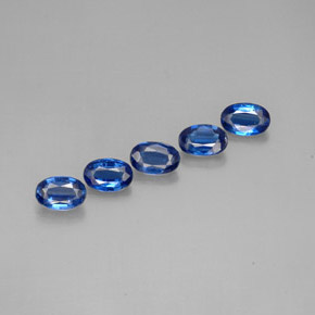 캐럿 천연 블루 카이아나이트 보석, 타원형 컷, 6×4.1 mm, VS