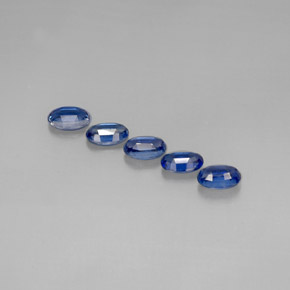 캐럿 천연 블루 카이아나이트 보석, 타원형 컷, 6×4.1 mm, VS