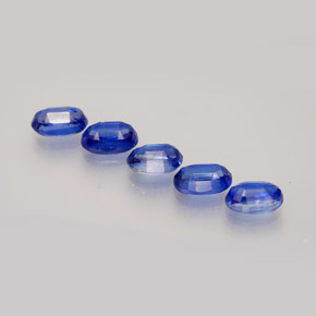 캐럿 천연 블루 카이아나이트 보석, 타원형 컷, 5.9×4.1 mm, VS