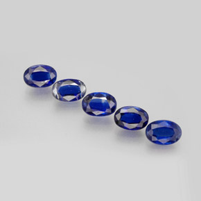 캐럿 천연 블루 카이아나이트 보석, 타원형 컷, 6.1×4.2 mm, VS