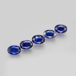 캐럿 천연 블루 카이아나이트 보석, 타원형 컷, 6.1×4.2 mm, VS