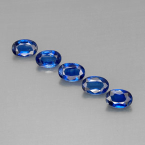 캐럿 천연 블루 카이아나이트 보석, 타원형 컷, 6×4.2 mm, VS