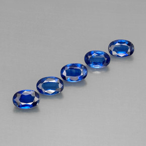 캐럿 천연 블루 카이아나이트 보석, 타원형 컷, 6×4.2 mm, VS