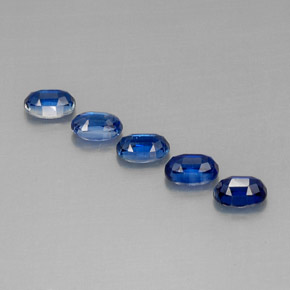 캐럿 천연 블루 카이아나이트 보석, 타원형 컷, 6×4.2 mm, VS