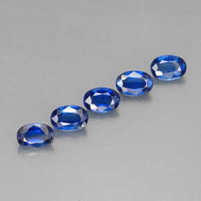캐럿 천연 블루 카이아나이트 보석, 타원형 컷, 6.1×4.1 mm, VS