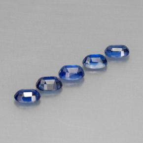 캐럿 천연 블루 카이아나이트 보석, 타원형 컷, 6.1×4.1 mm, VS