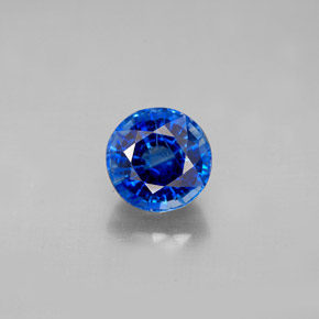 1.98캐럿 천연 블루 카이아나이트, 라운드 컷, 7.12 mm, VS-SI