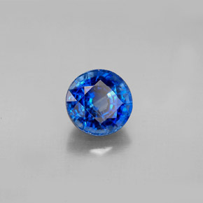 1.98캐럿 천연 블루 카이아나이트, 라운드 컷, 7.12 mm, VS-SI