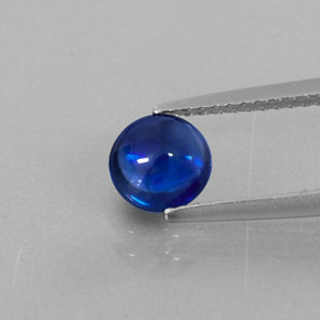0.96캐럿 천연 블루 카이아나이트, 라운드 컷, 6.29 mm, 투명한