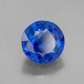 1.82캐럿 천연 블루 카이아나이트, 라운드 컷, 6.91 mm, SI