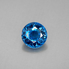 1.63캐럿 천연 블루 카이아나이트, 라운드 컷, 7.11 mm, SI