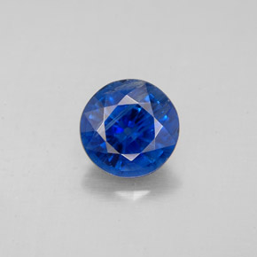 1.61캐럿 천연 블루 카이아나이트, 라운드 컷, 7.14 mm, SI