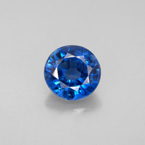 1.73캐럿 천연 블루 카이아나이트, 라운드 컷, 7.20 mm, SI