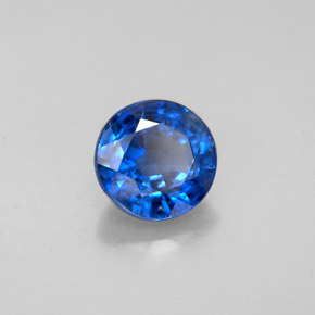 1.73캐럿 천연 블루 카이아나이트, 라운드 컷, 7.20 mm, SI
