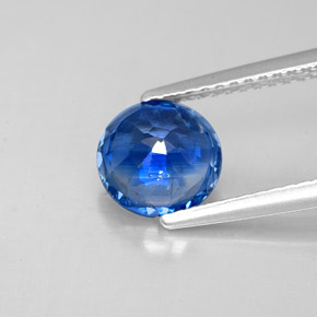 1.73캐럿 천연 블루 카이아나이트, 라운드 컷, 7.20 mm, SI